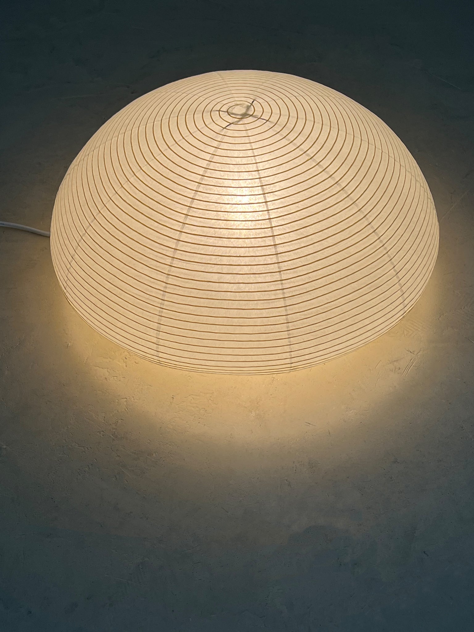 Japanese Paper Moon Dome Saucer Lamp