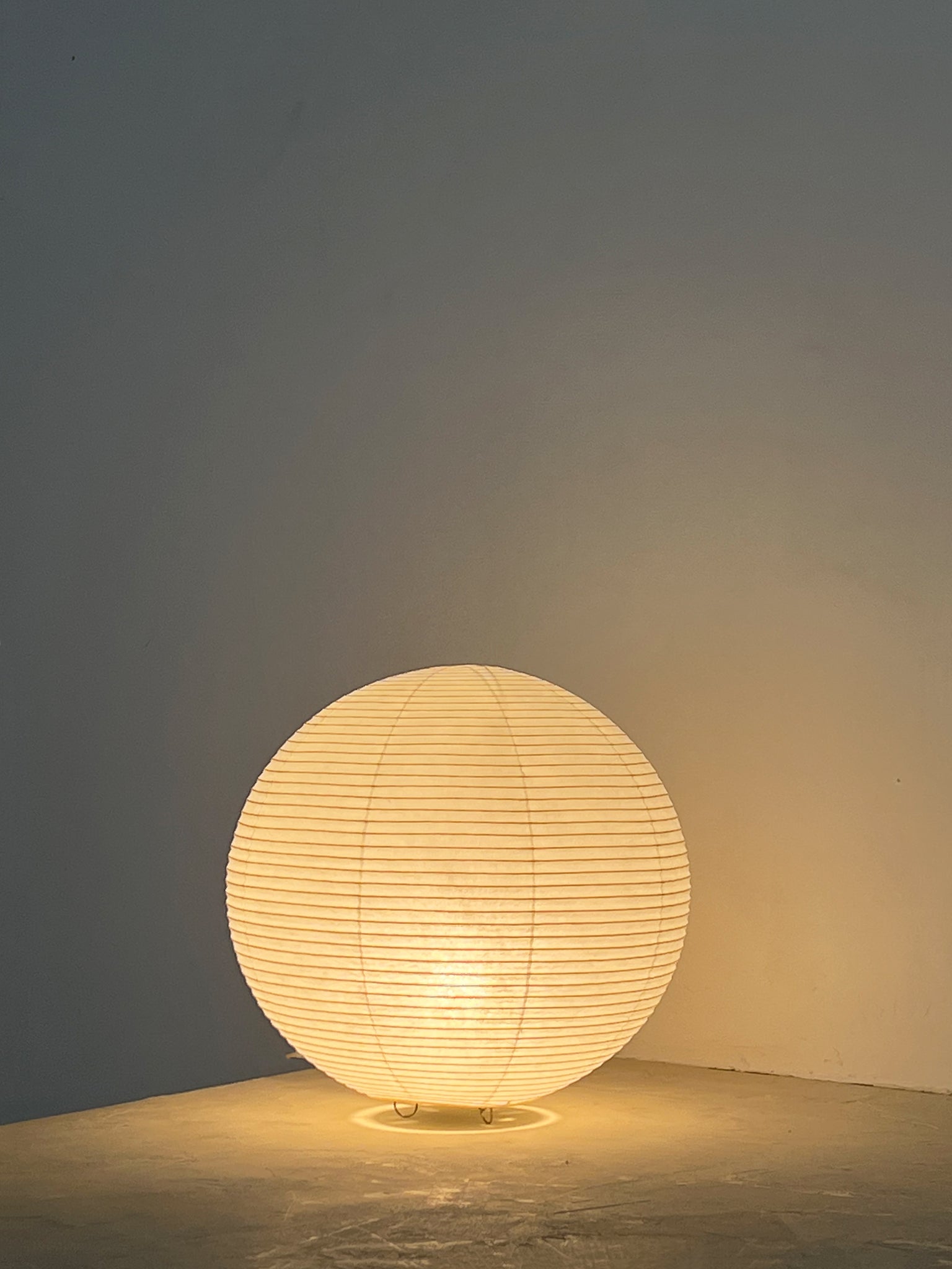 Japanese Shigeru Uchida Rice Paper Orb Lamp