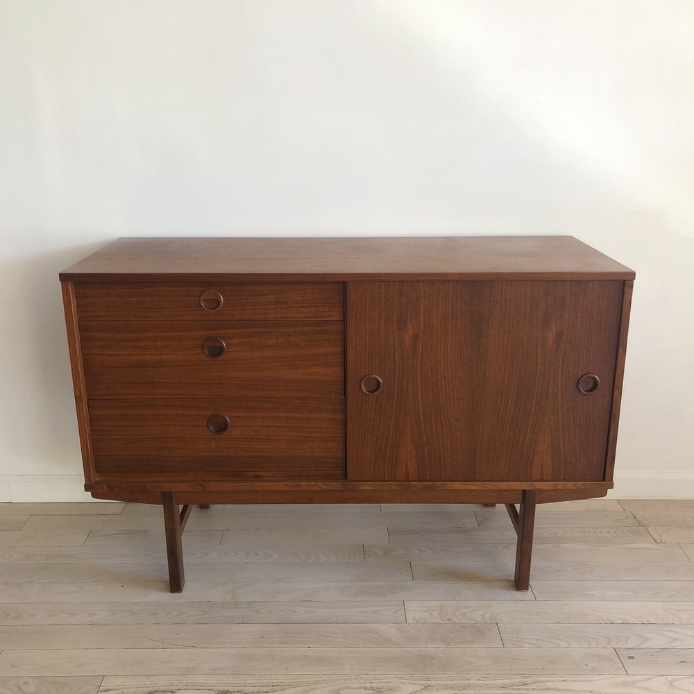 1960 Teak Petite Sideboard By Folke Ohlsson for Dux Sweden 
