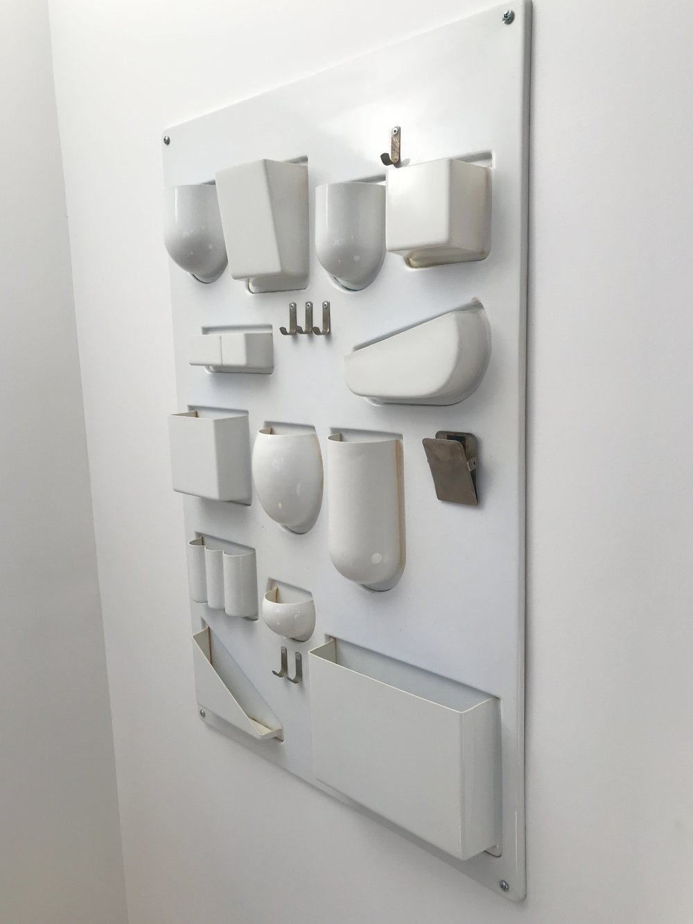 1970s Vitra Uten.Silo Style White Plastic Wall Storage System