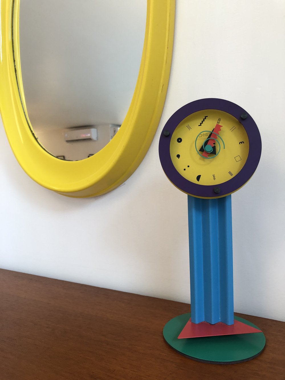 Shohei Mihara Wakita Paradise desk clock 1980s Postmodern Table