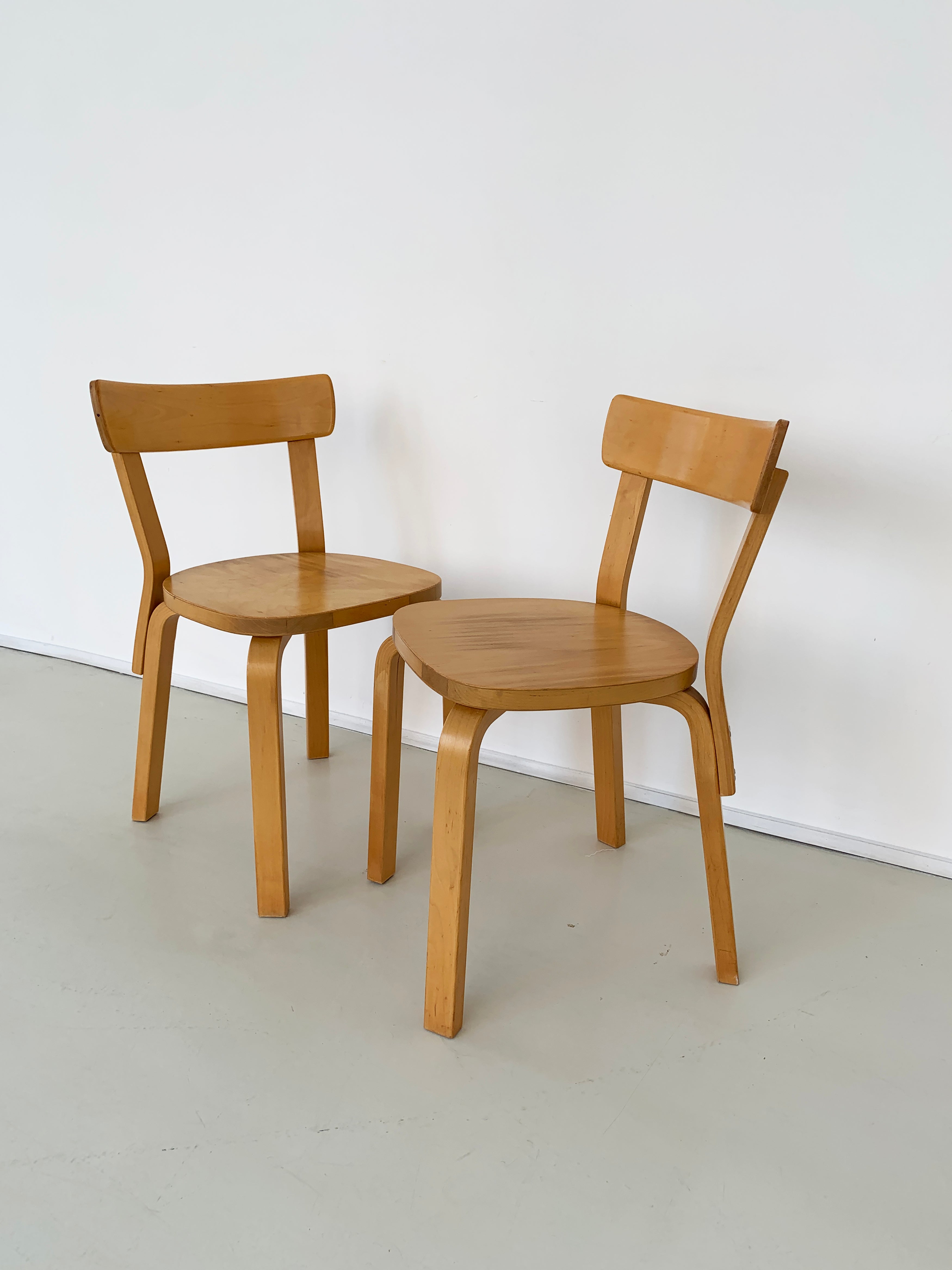 1970s Alvar Aalto Birch Chair 69 by ICF – Home Union NYC