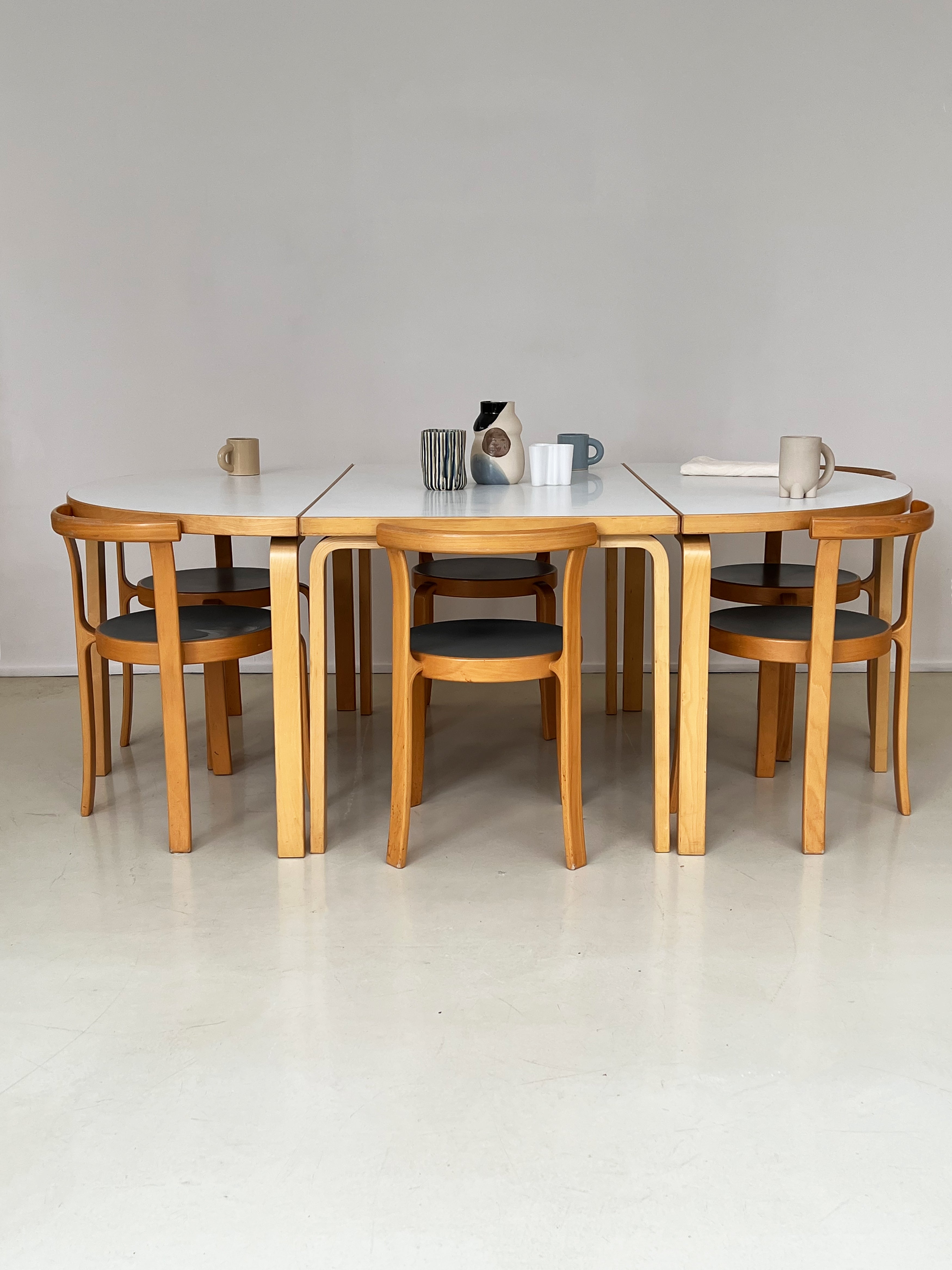 Vintage Alvar Aalto 3-Piece Dining Table Set, Finland – Home Union NYC