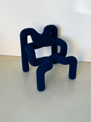 Vintage Blue Ekstrem Chair by Terje Exstrøm