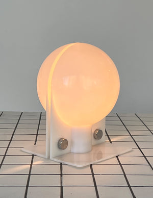 1970s Guzzini Acrylic Orb Table Lamp