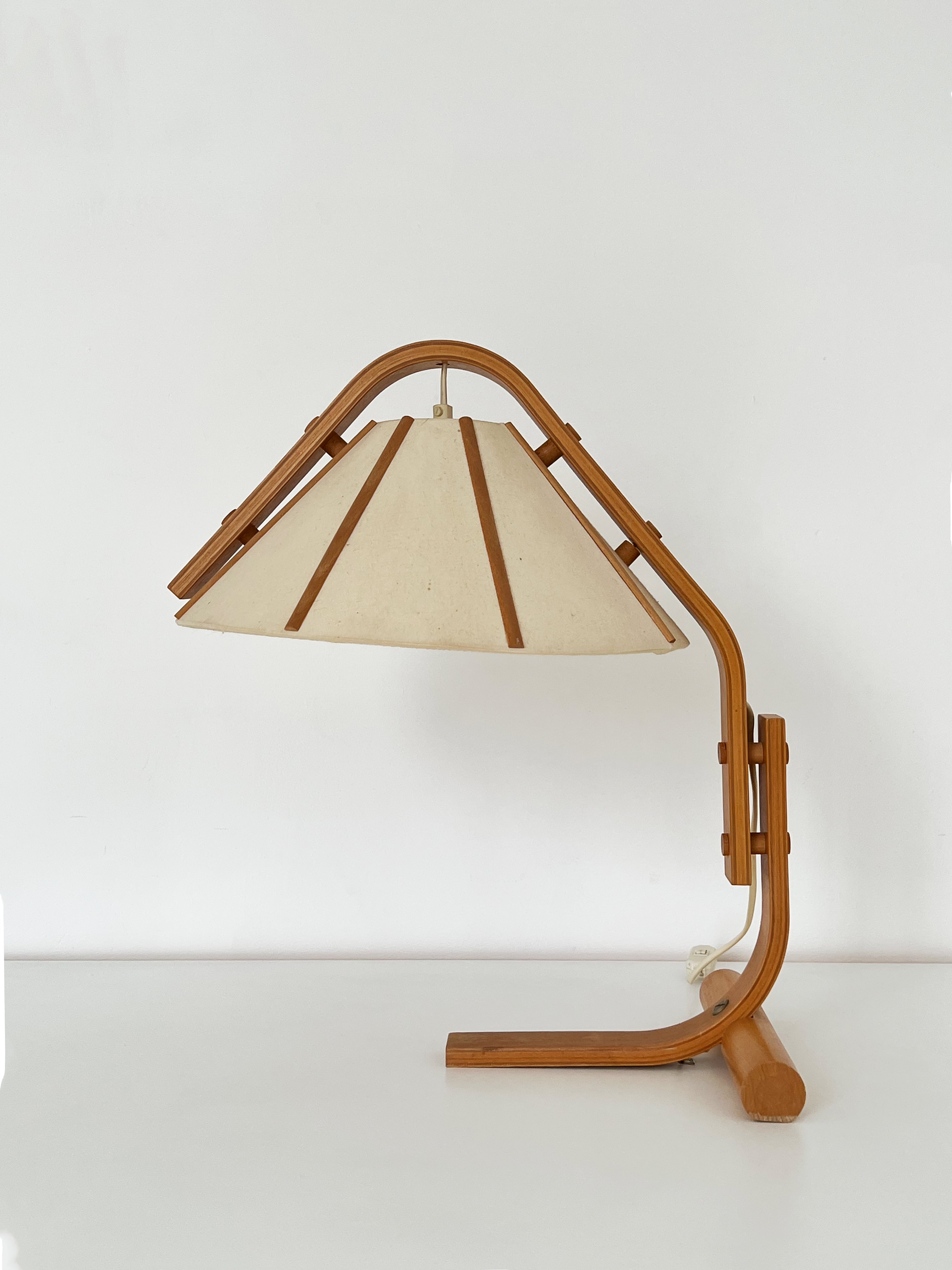 1970s Swedish Beechwood Atneta Lamp by Jan Wickelgren – Home Union NYC