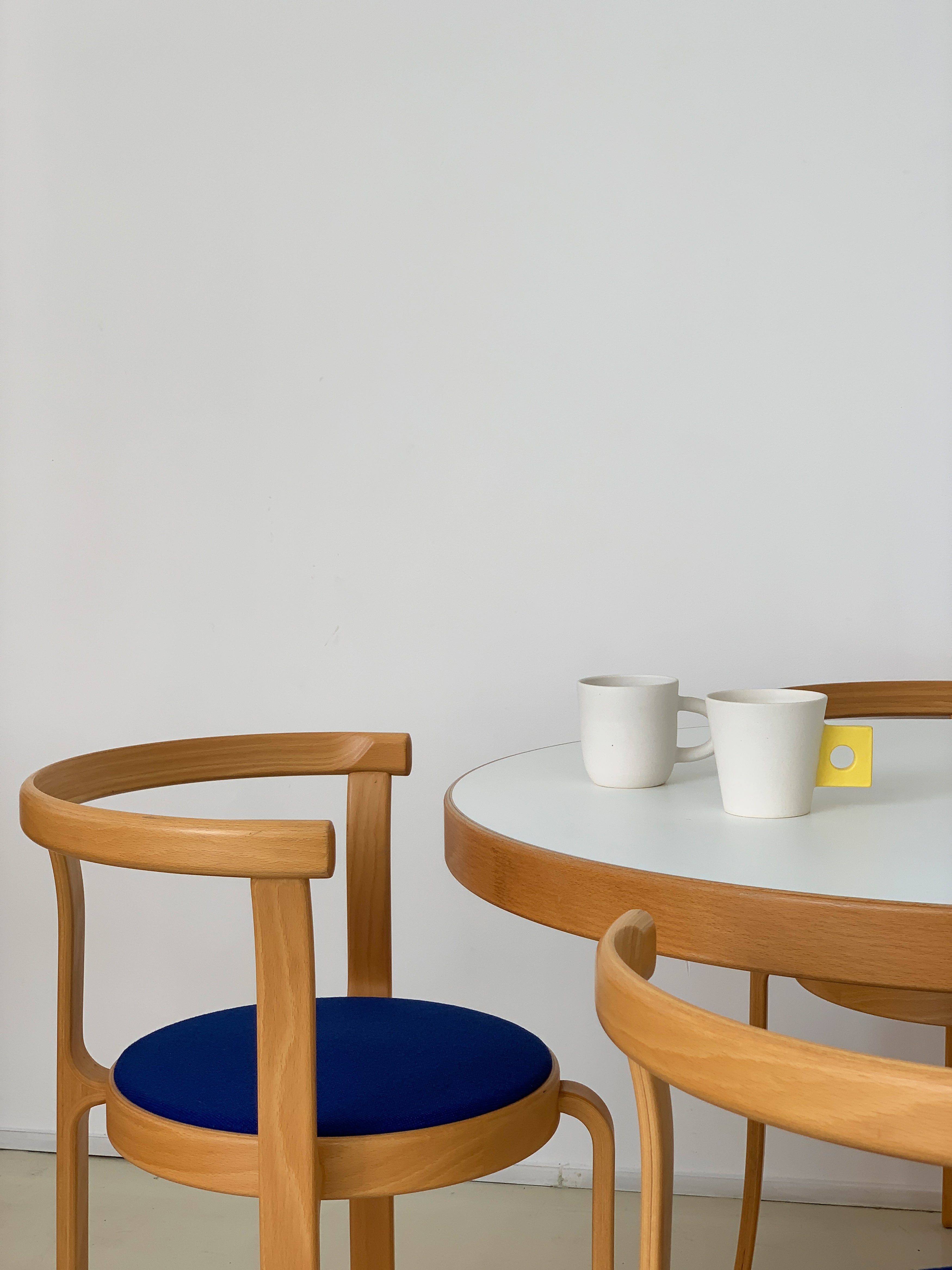 1980s Danish 8000 Series Beechwood Stacking Chairs by Magnus