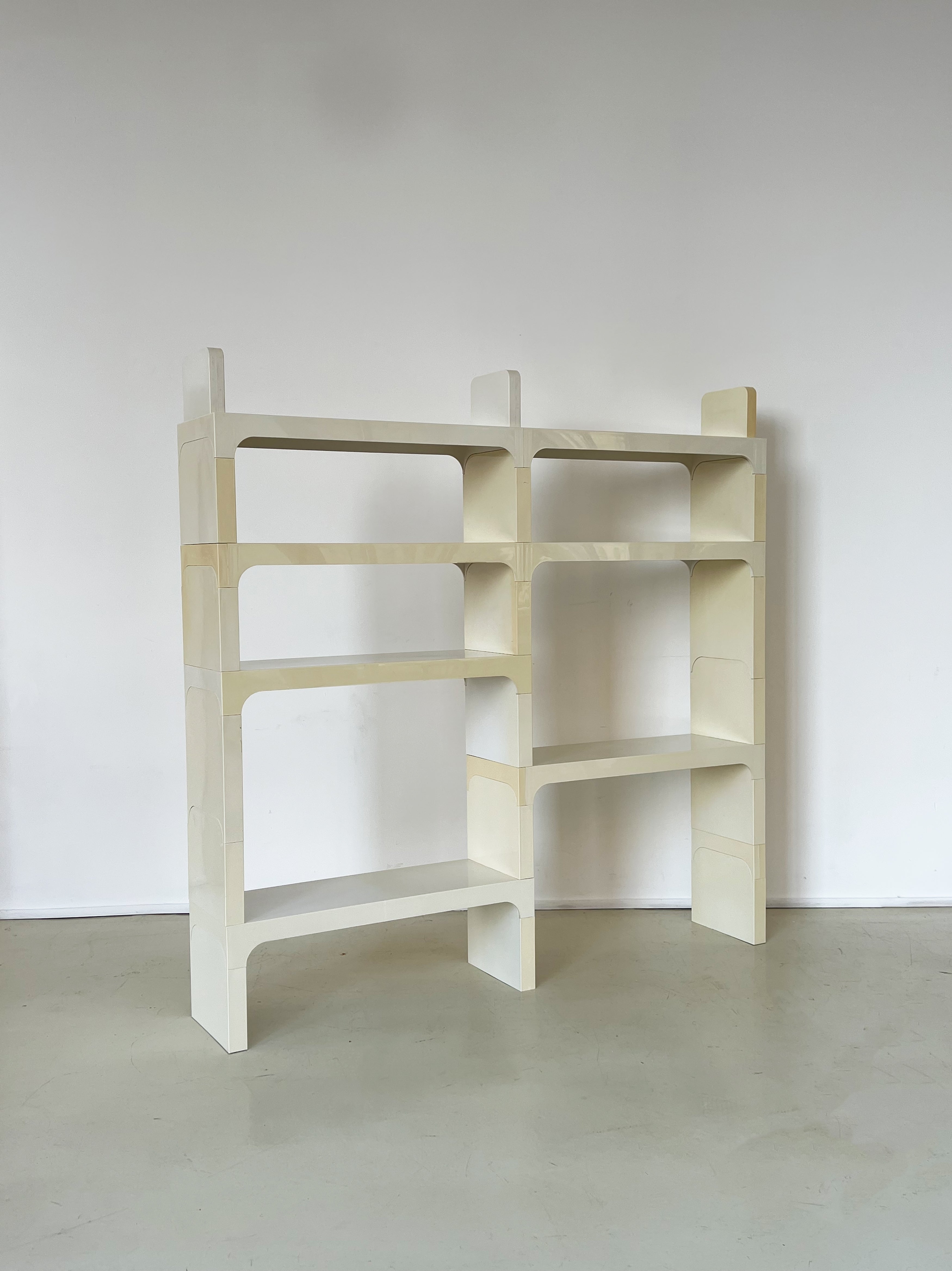 Vintage Modular ABS Plastic Cream Bookcase by Olaf Von Bohr for Kartel –  Home Union NYC