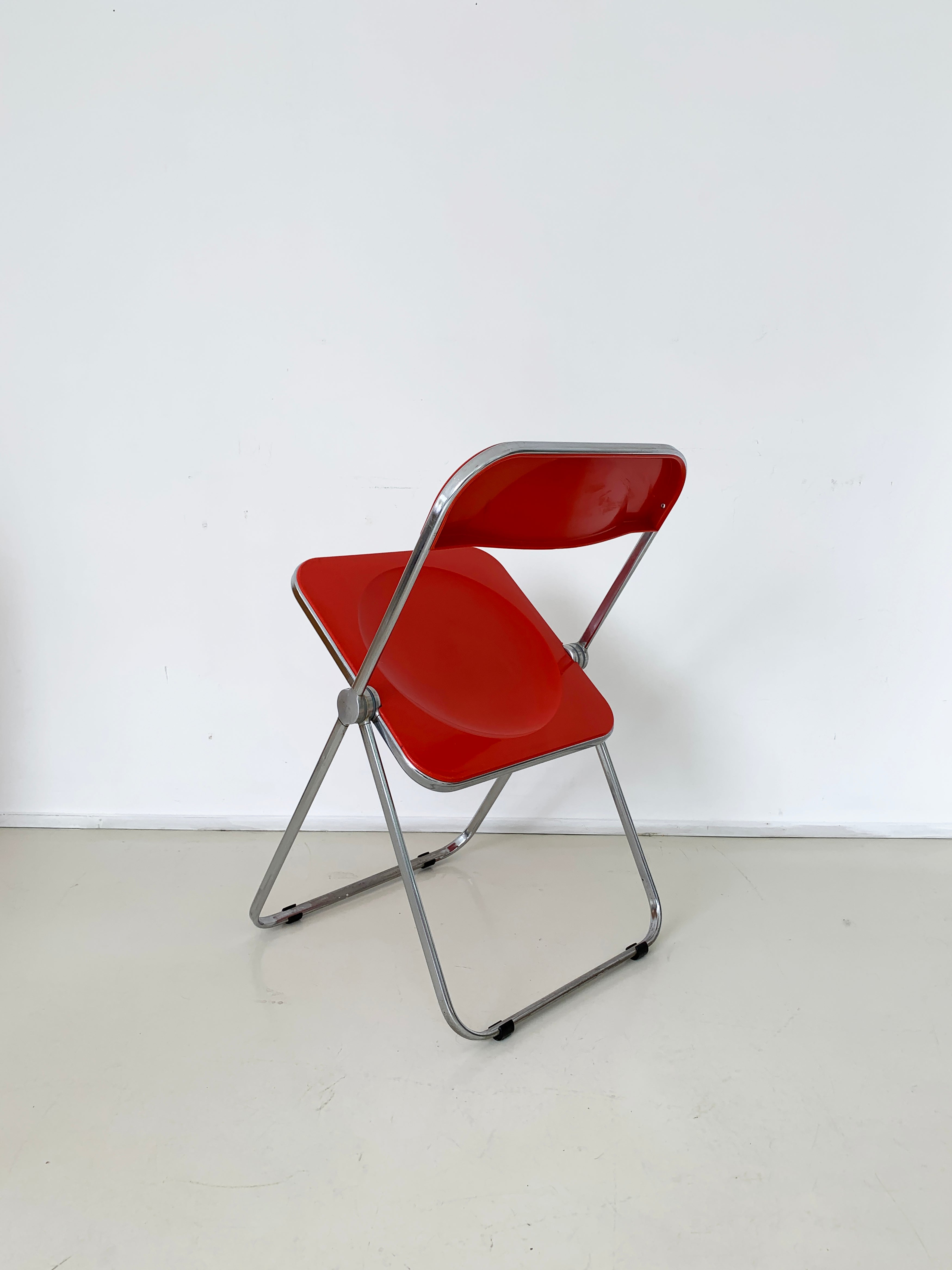 1970s Italian Plia Chairs by Giancarlo Piretti for Castelli