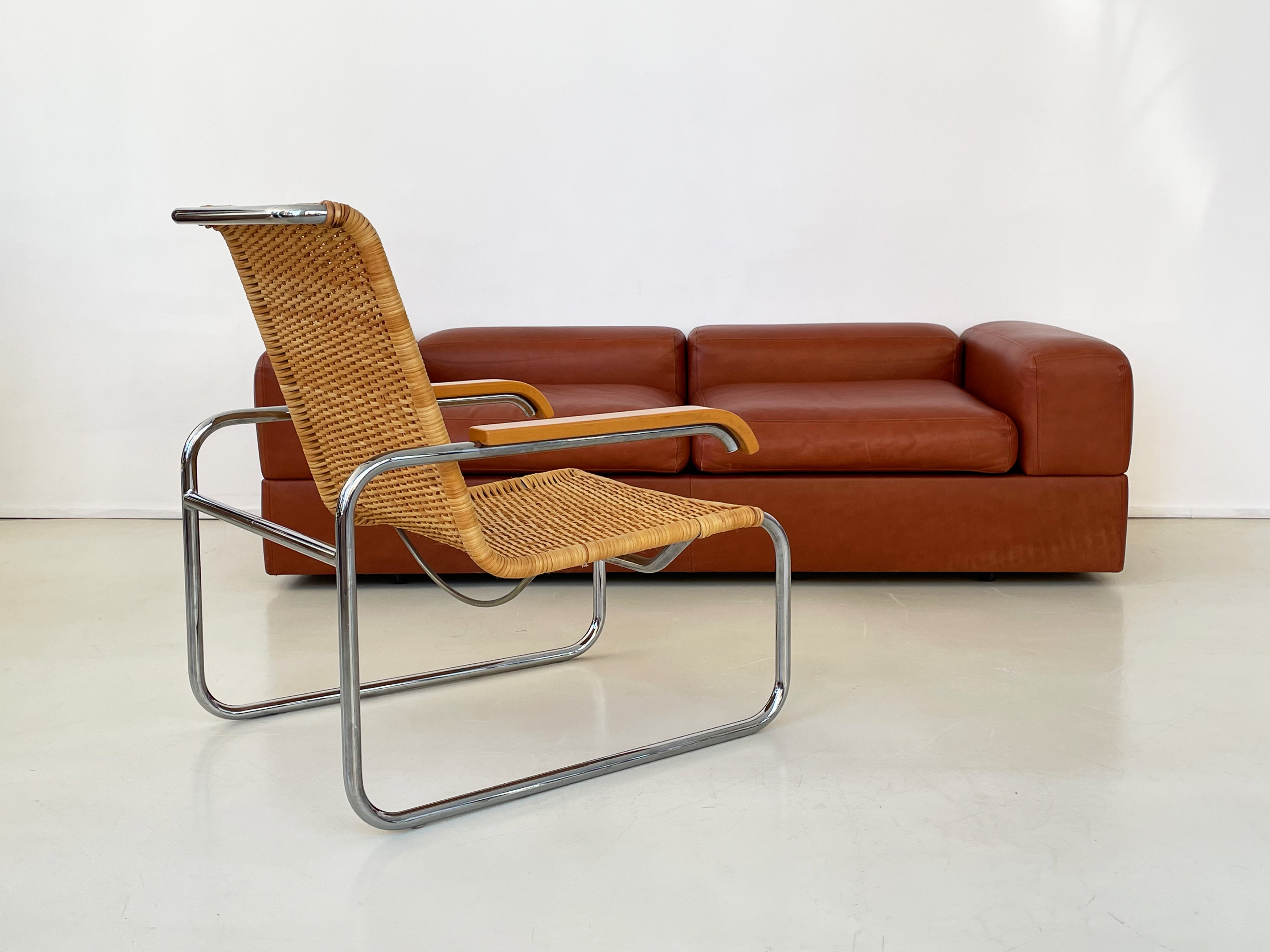 1968 leather Tito Agnoli for Cinova Model 711 Daybed Sofa