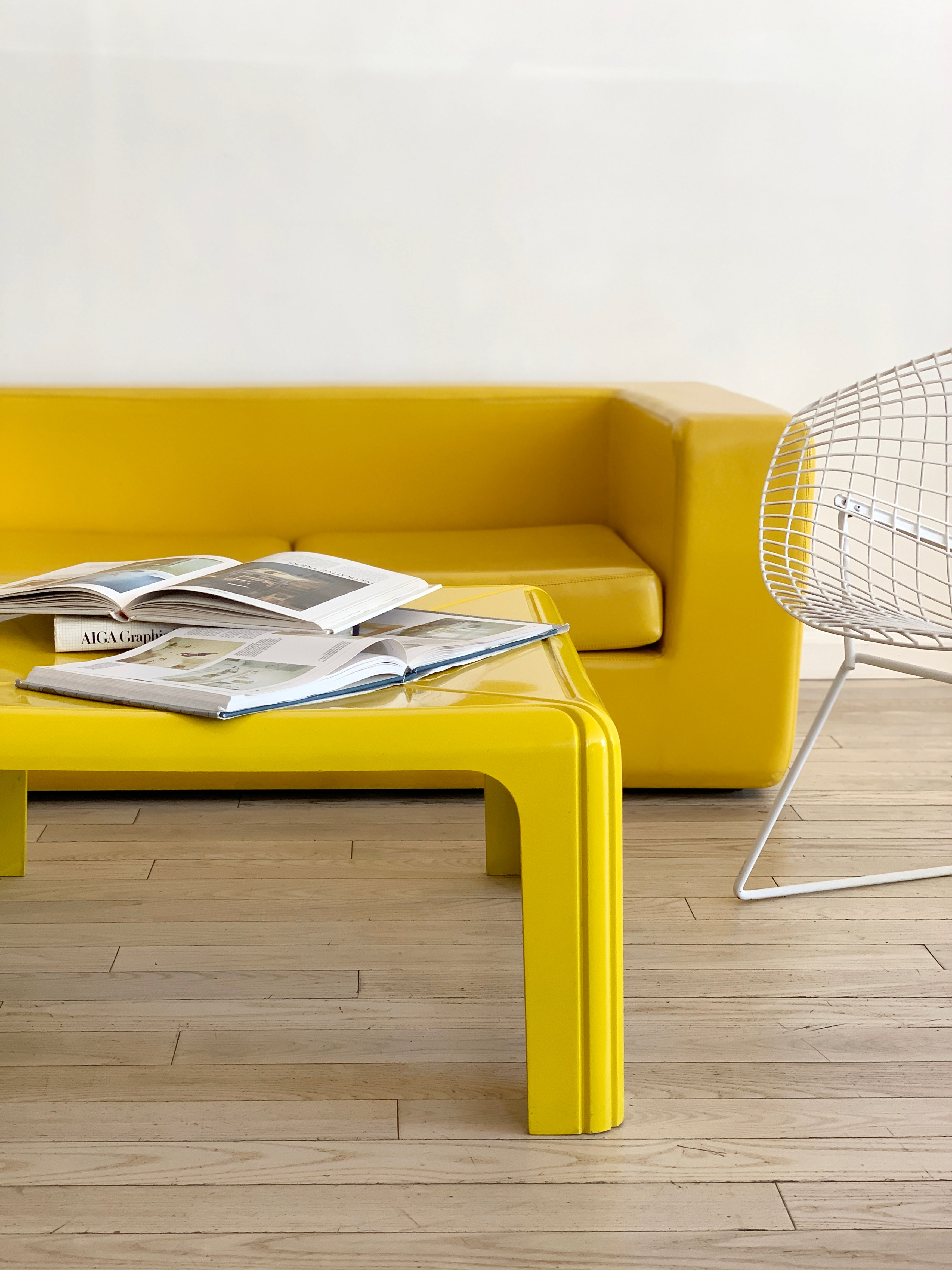 1974 Gae Aulenti For Kartell Yellow Coffee Table – Home Union NYC