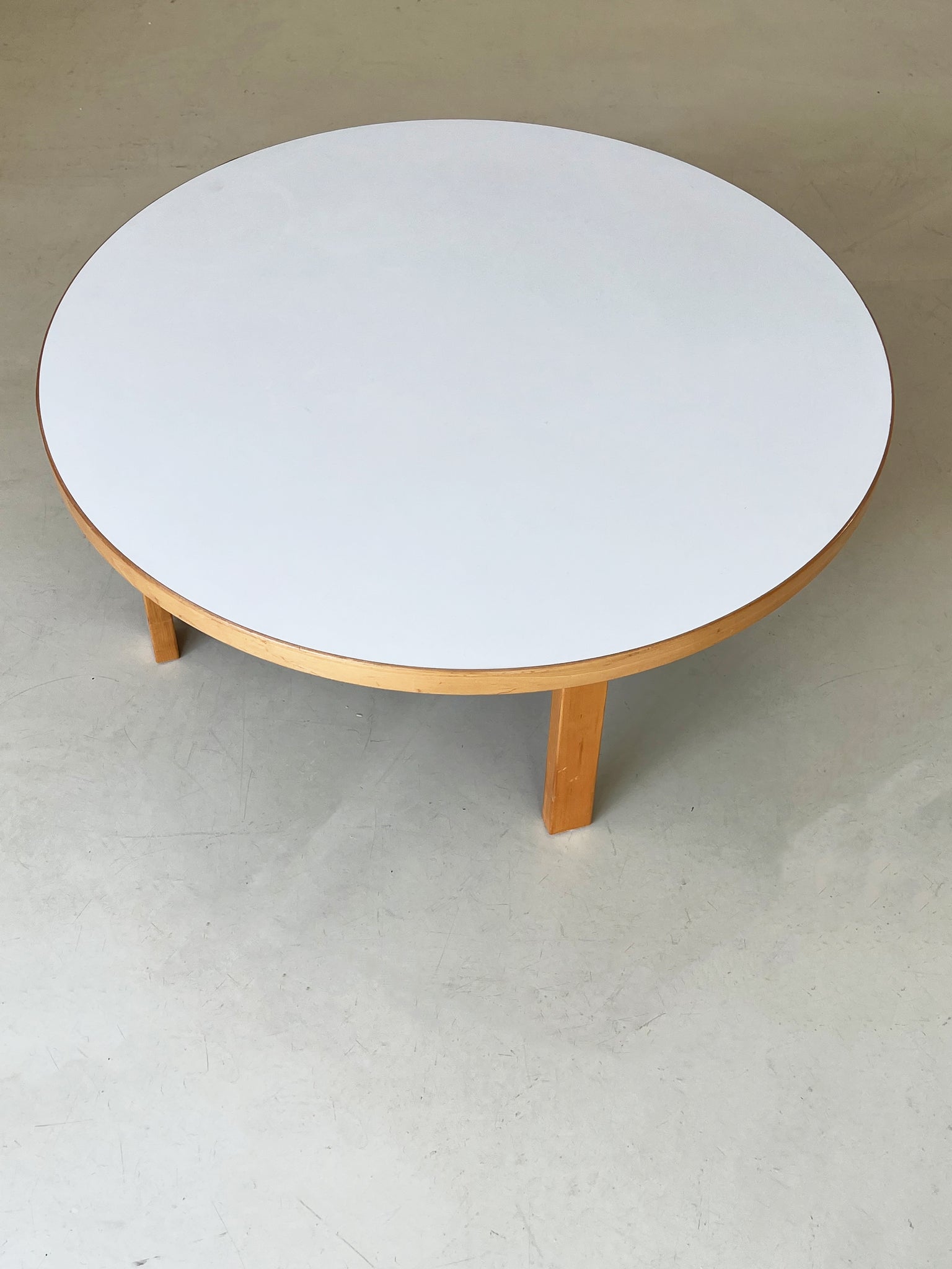 Vintage Alvar Aalto for Artek Round Coffee Table