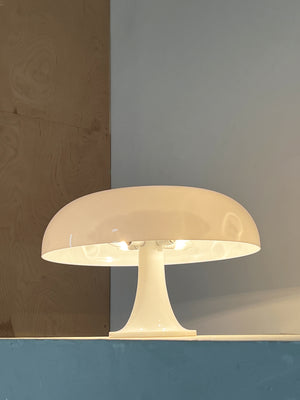 White Large Nesso Table Lamp by  Giancarlo Mattioli for Artemide, Italy
