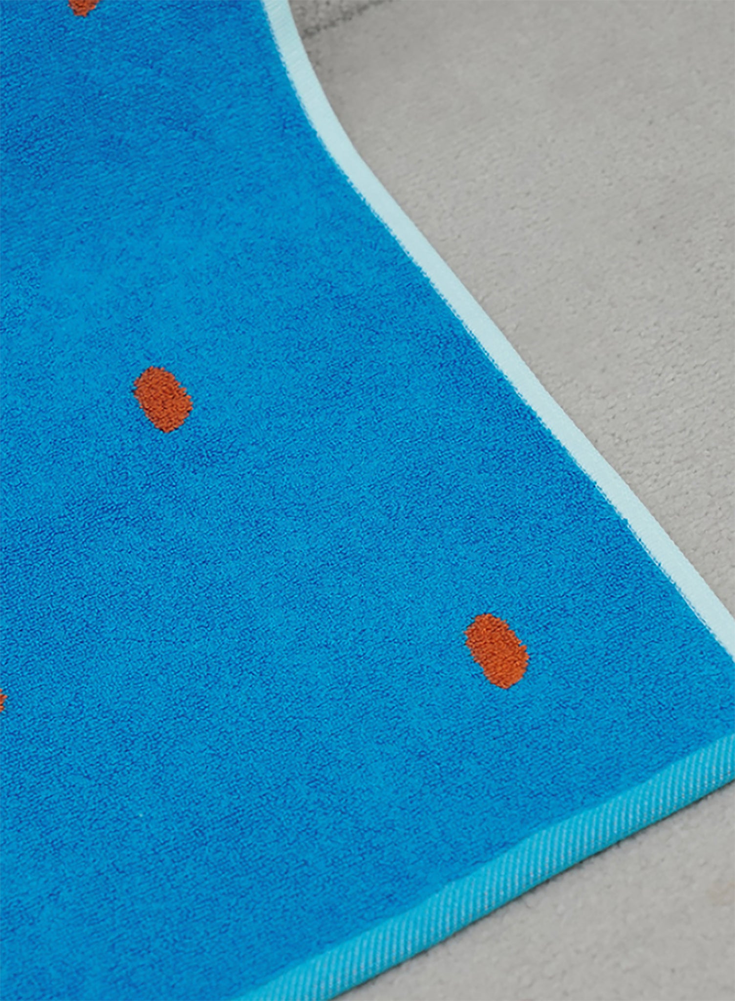 Bright Blue + Terractota Bath/Beach Bamboo Towel - SALE