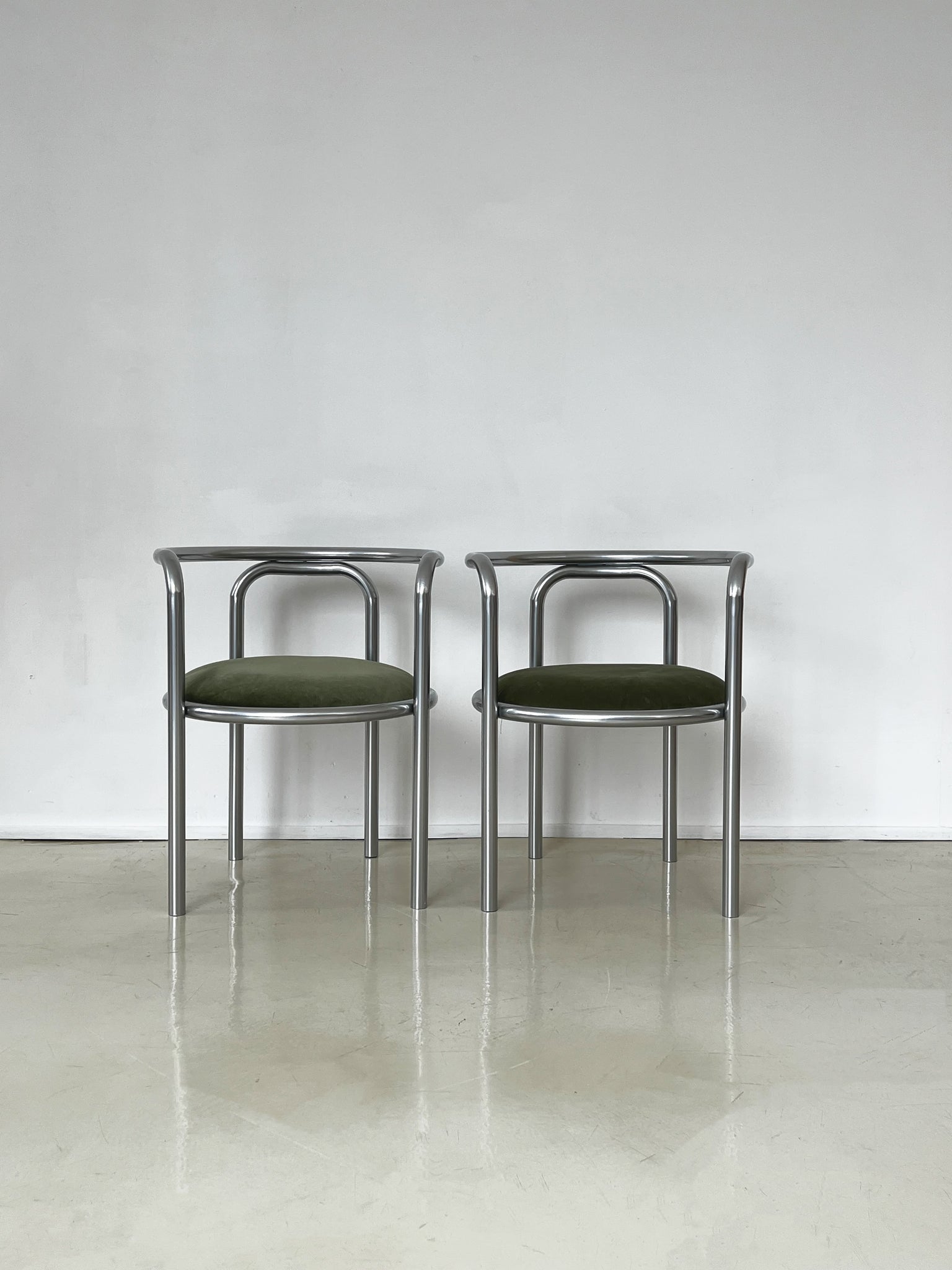 1960s Pair of "Locus Solus" Chairs by Gae Aulenti for Poltronova, Itlay