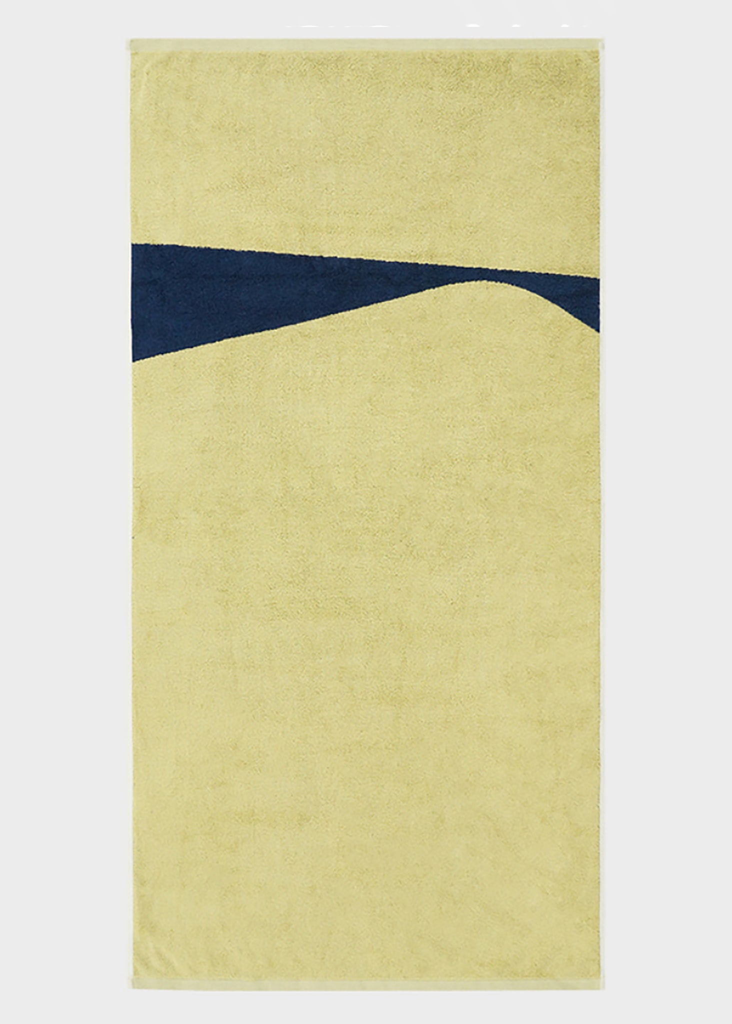 Navy + Pale yellow Bath/Beach Bamboo Towel