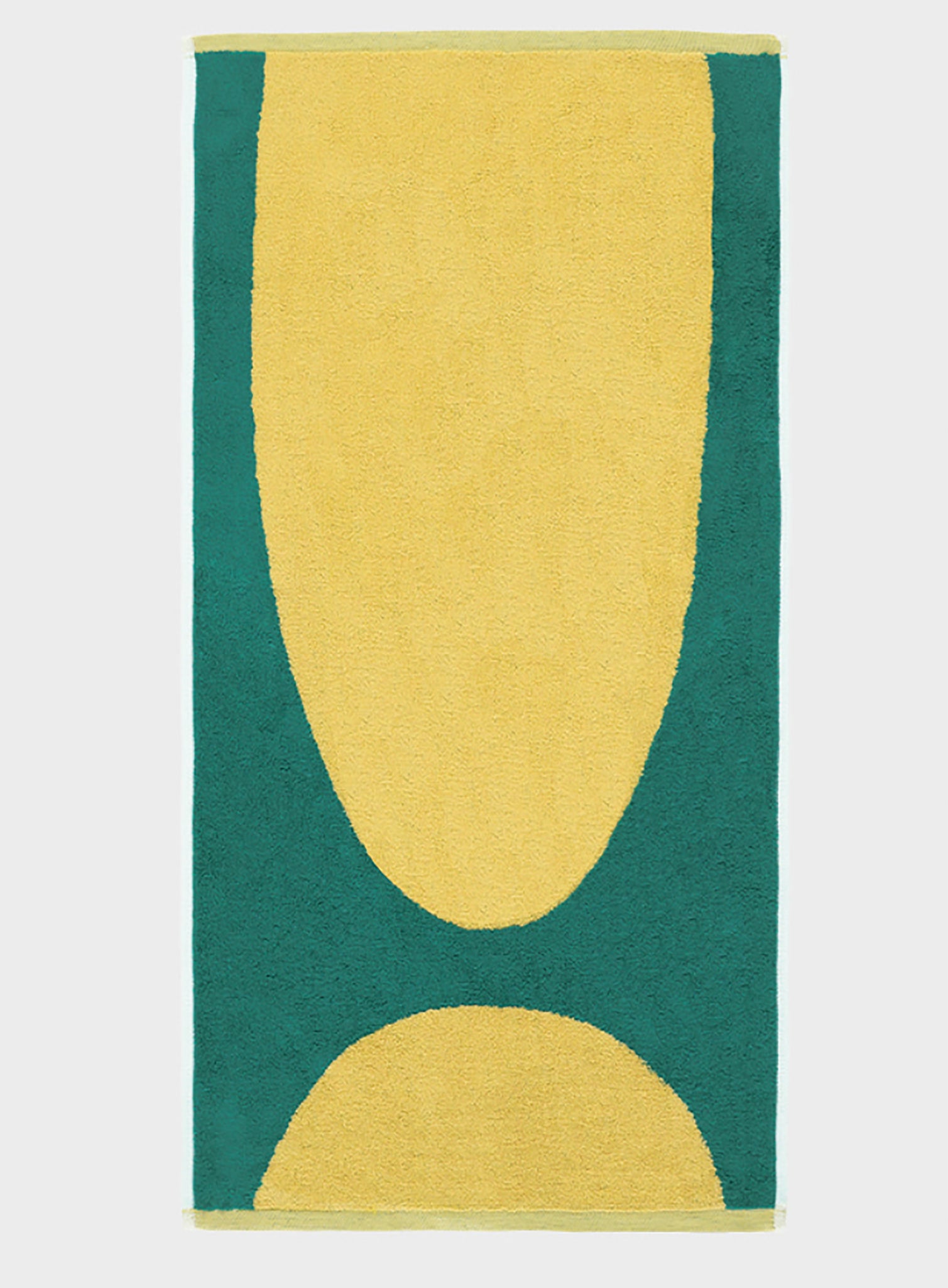 Yellow + Green Bath/Beach Bamboo Towel