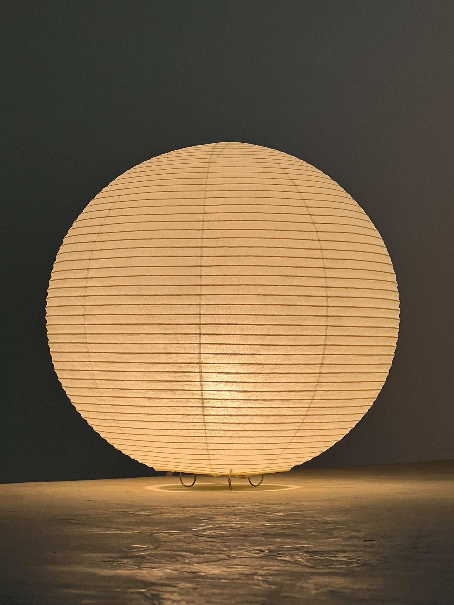 Japanese Shigeru Uchida Rice Paper Orb Lamp