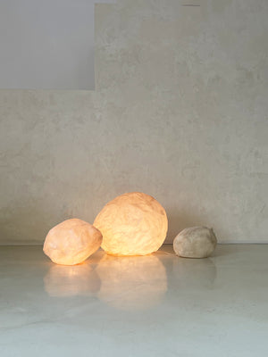 1970s "Dora" Moon Rock Lamp, by André Cazenave for Singleton, Italy