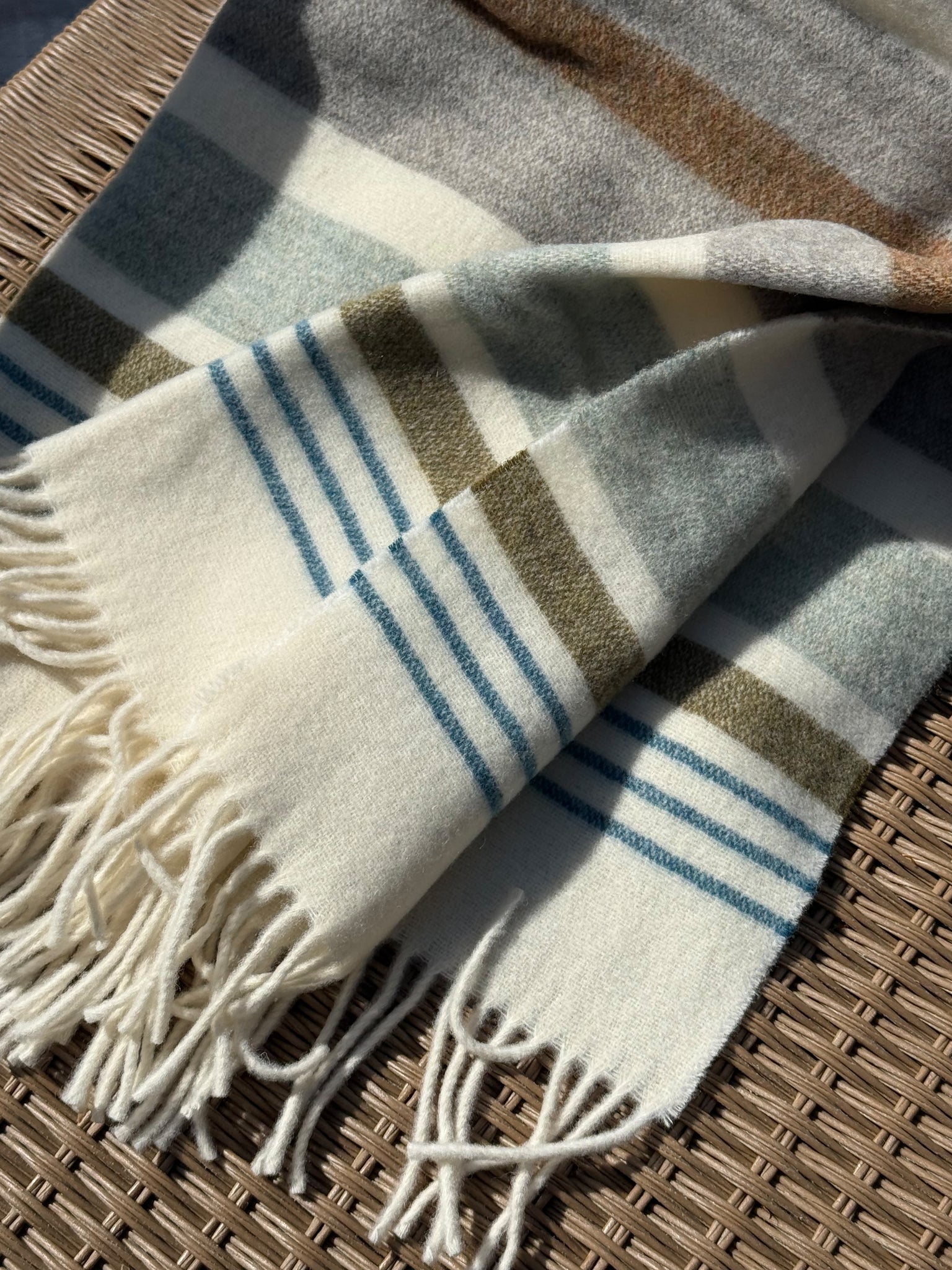Milonga - Striped Wool Blanket Made in Italy