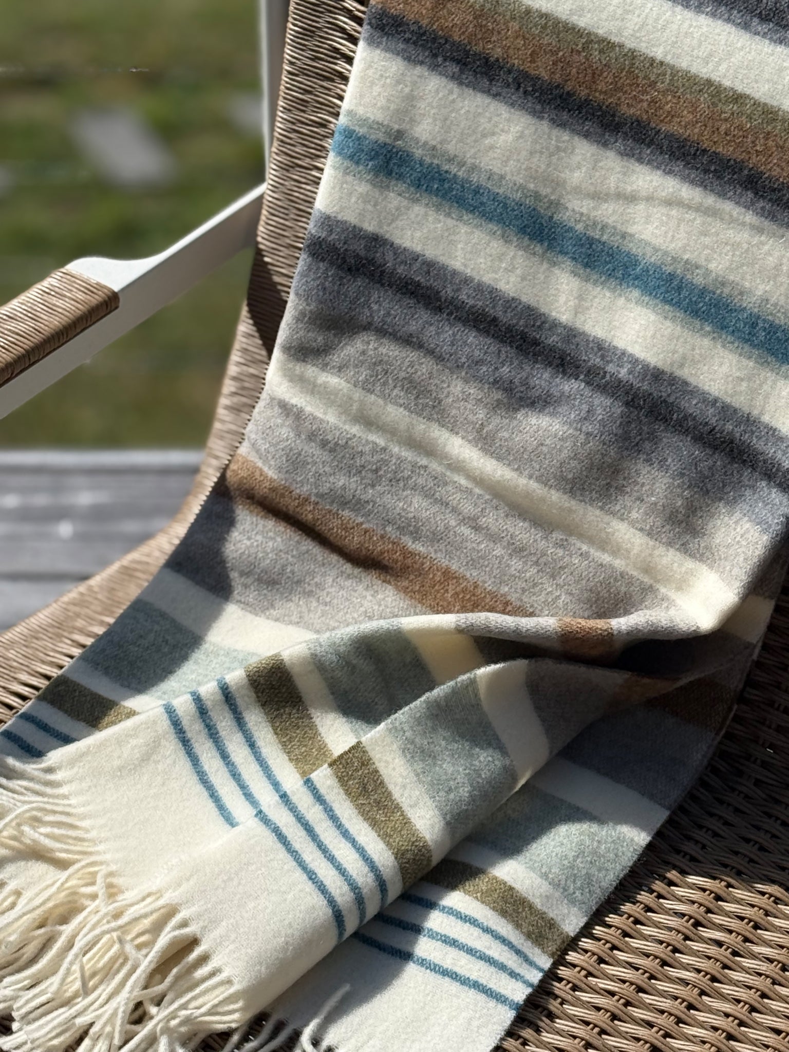 Milonga - Striped Wool Blanket Made in Italy