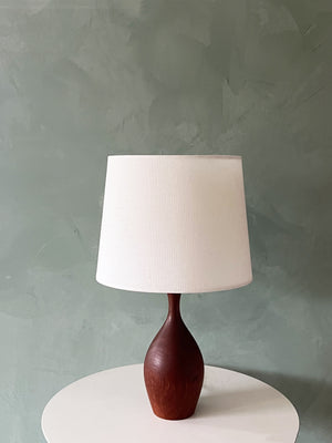Mid Century Teak Wood Table Lamp
