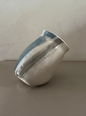 Handmade Ceramic Tilted Jug Vase