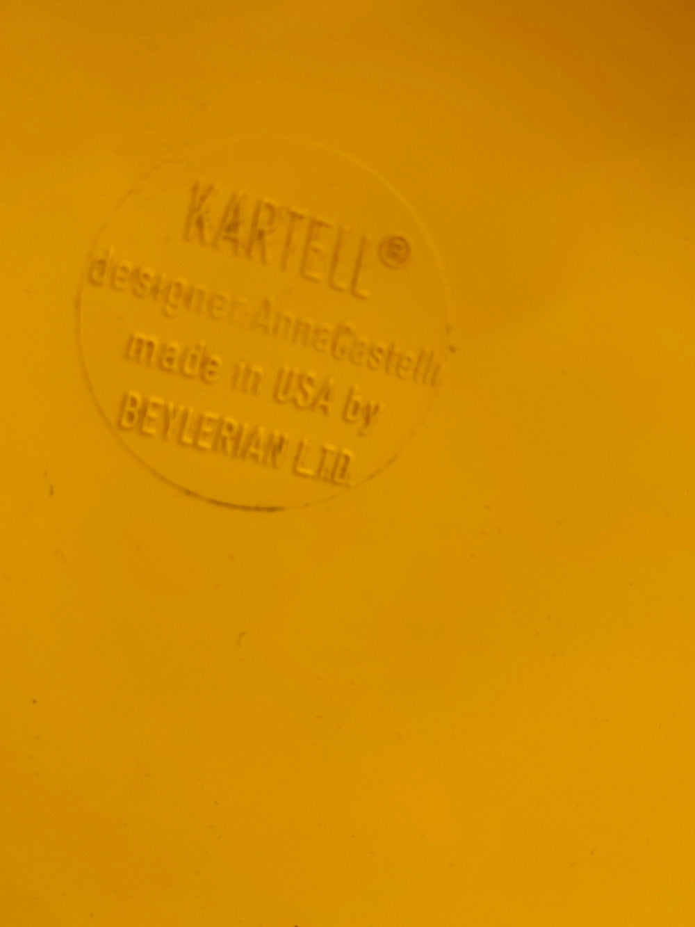 1970s 3-Tier Yellow Componibili Unit by Anna Castelli Ferrieri for Kartell