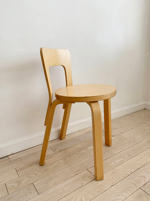 Vintage Alvar Aalto ICF 65 Chair in Birch