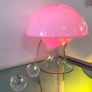 1970s Glass Mushroom Gino Vistosi for Murano Glass Table Lamp