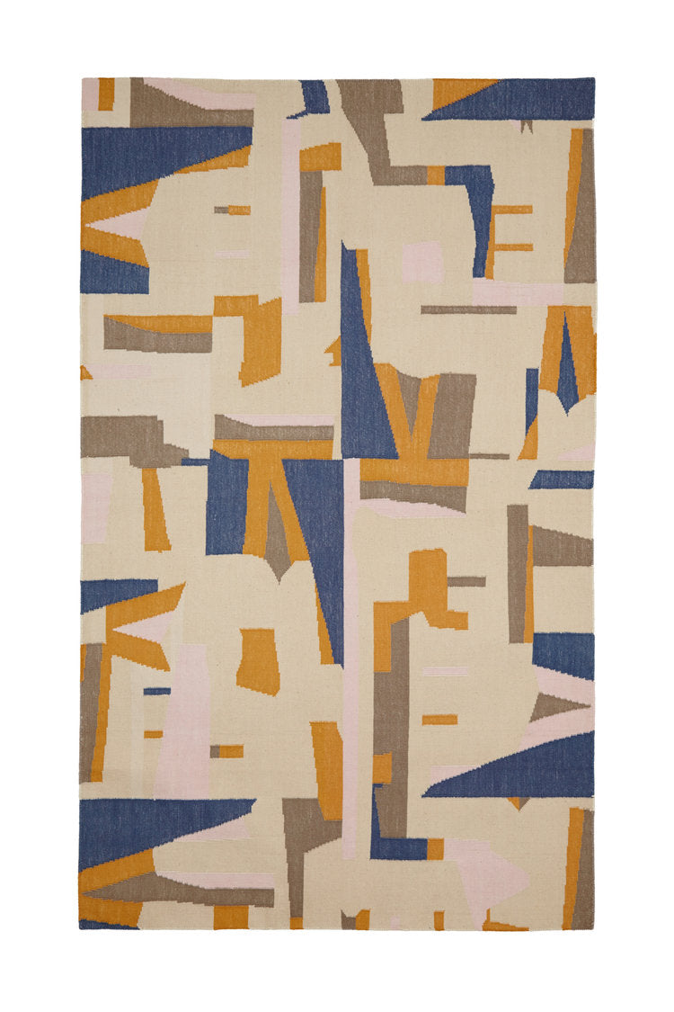 Hand Dyed + Woven Rug by Tantuvi