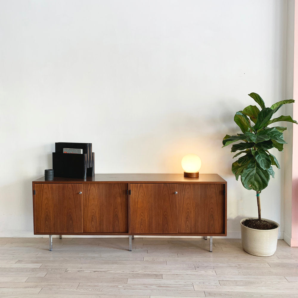 1980s Florence Knoll Walnut Credenza for IBM