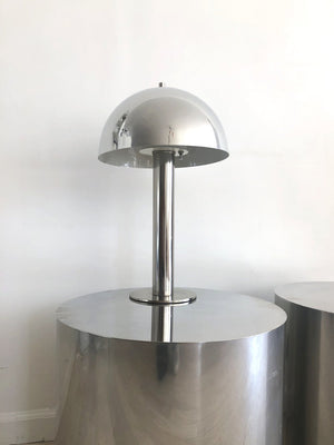 Mid century Chrome Mushroom Laurel Lamp Table Lamp