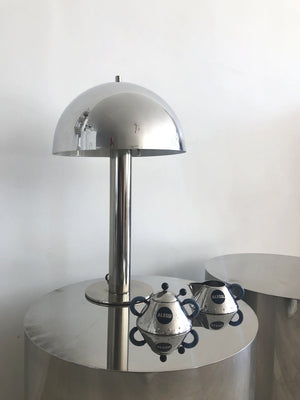 Mid century Chrome Mushroom Laurel Lamp Table Lamp