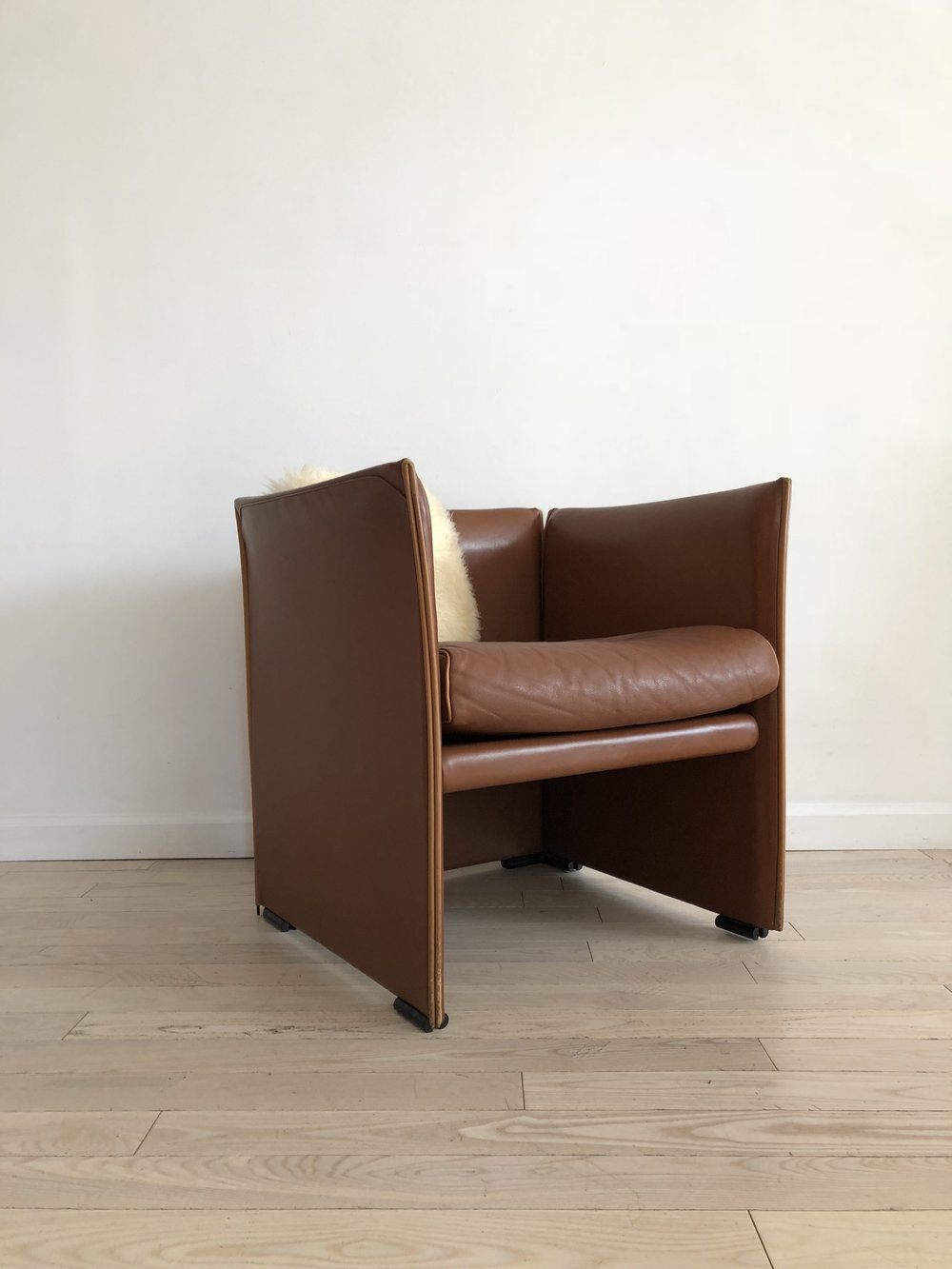 1976 Italian Leather Mario Bellini for Cassina Chair