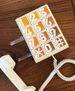 1970s Western Electric Ombre Big Number Phone