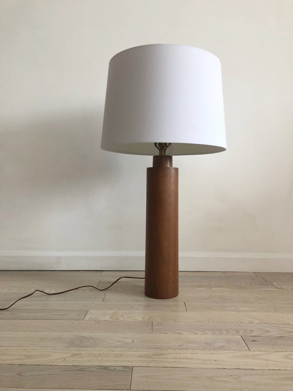 Mid Century Danish Teak Table Lamp