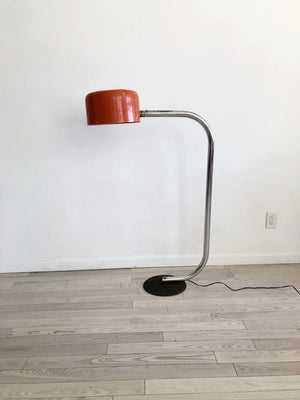 Rare 1960s Robert Sonneman Swivel Red Lamp