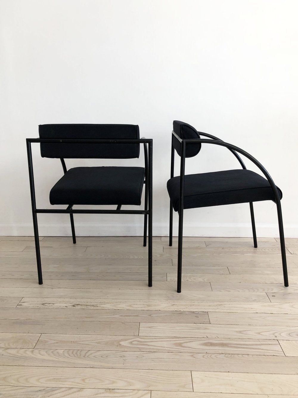 Pair of Vintage Rodney Kinsman Black Vienna Chairs