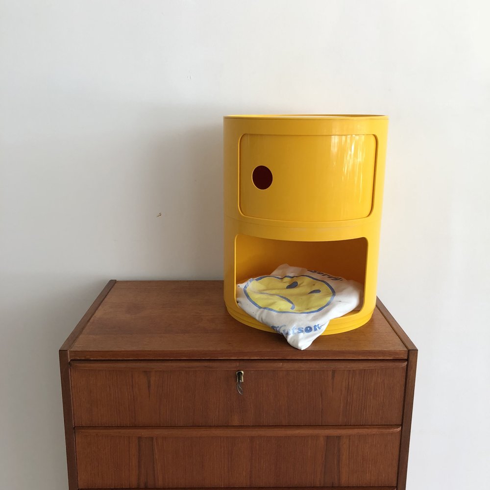 1970s Yellow Componibili Unit by Anna Castelli Ferrieri