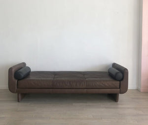 Vladimir Kagan 'Matinee' Sofa / Daybed in Leather