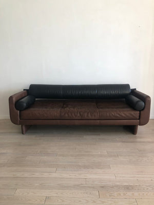 Vladimir Kagan 'Matinee' Sofa / Daybed in Leather