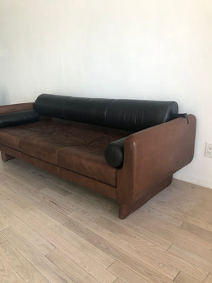 Vladimir Kagan 'Matinee' Sofa / Daybed in Leather