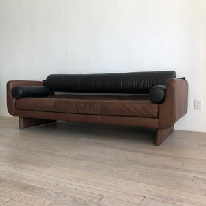 Vladimir Kagan 'Matinee' Sofa / Daybed in Leather