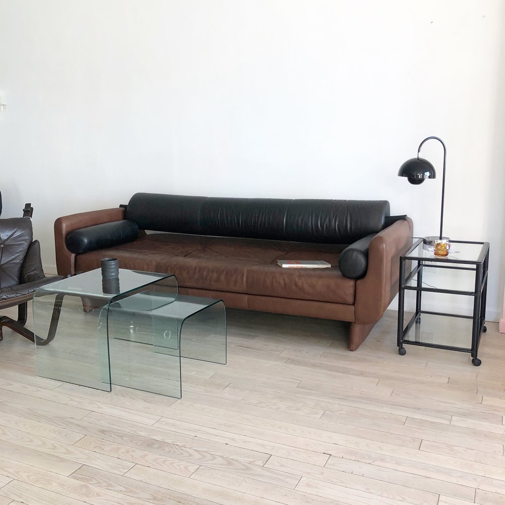 Vladimir Kagan 'Matinee' Sofa / Daybed in Leather