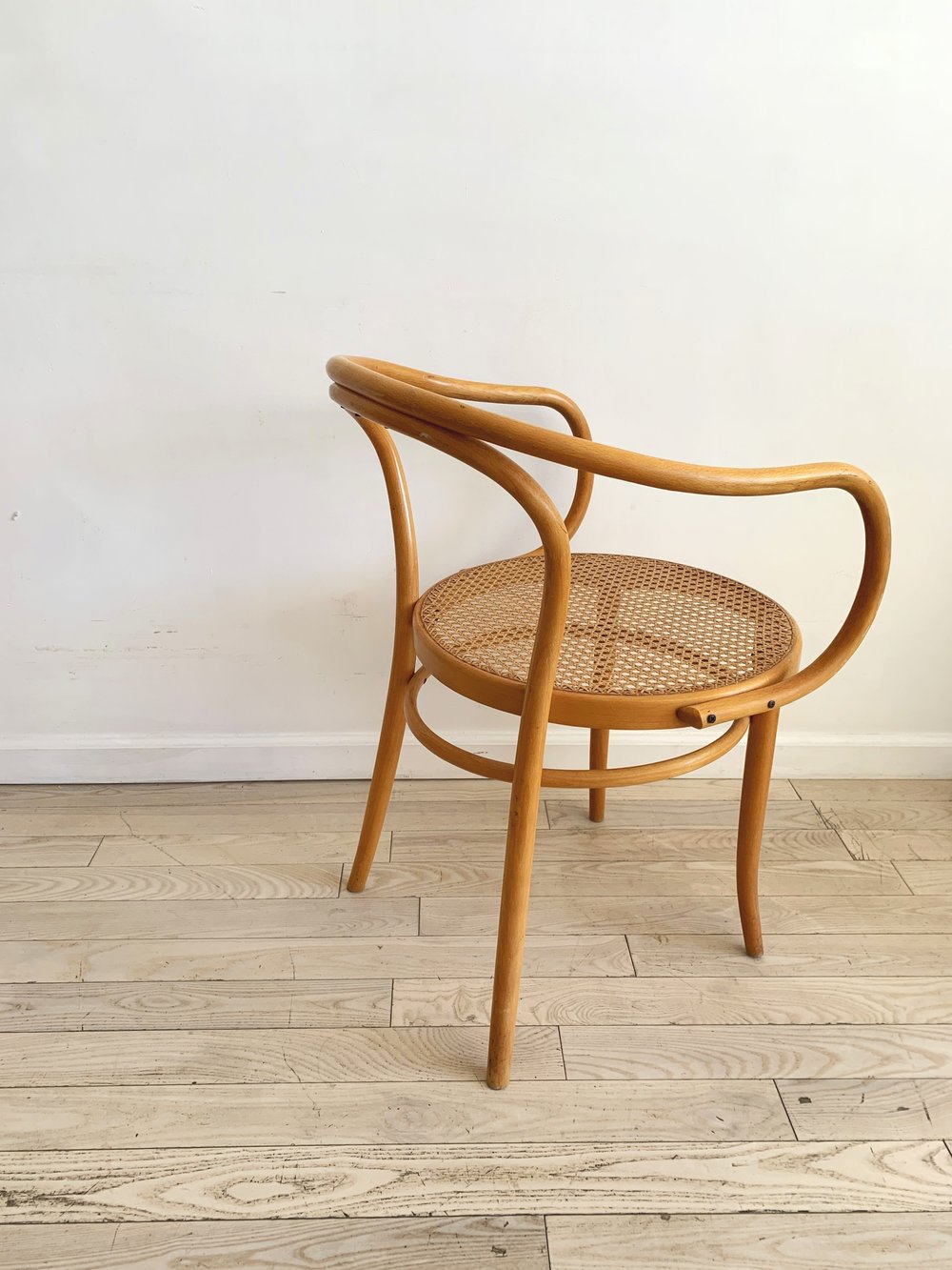 Mid Century Bentwood and Hand Caned B9 Arm Chair-Each