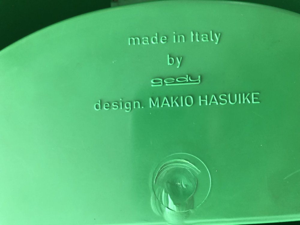 Space Age Kelly Green Plastic Italian Jewelry Box / Vanity