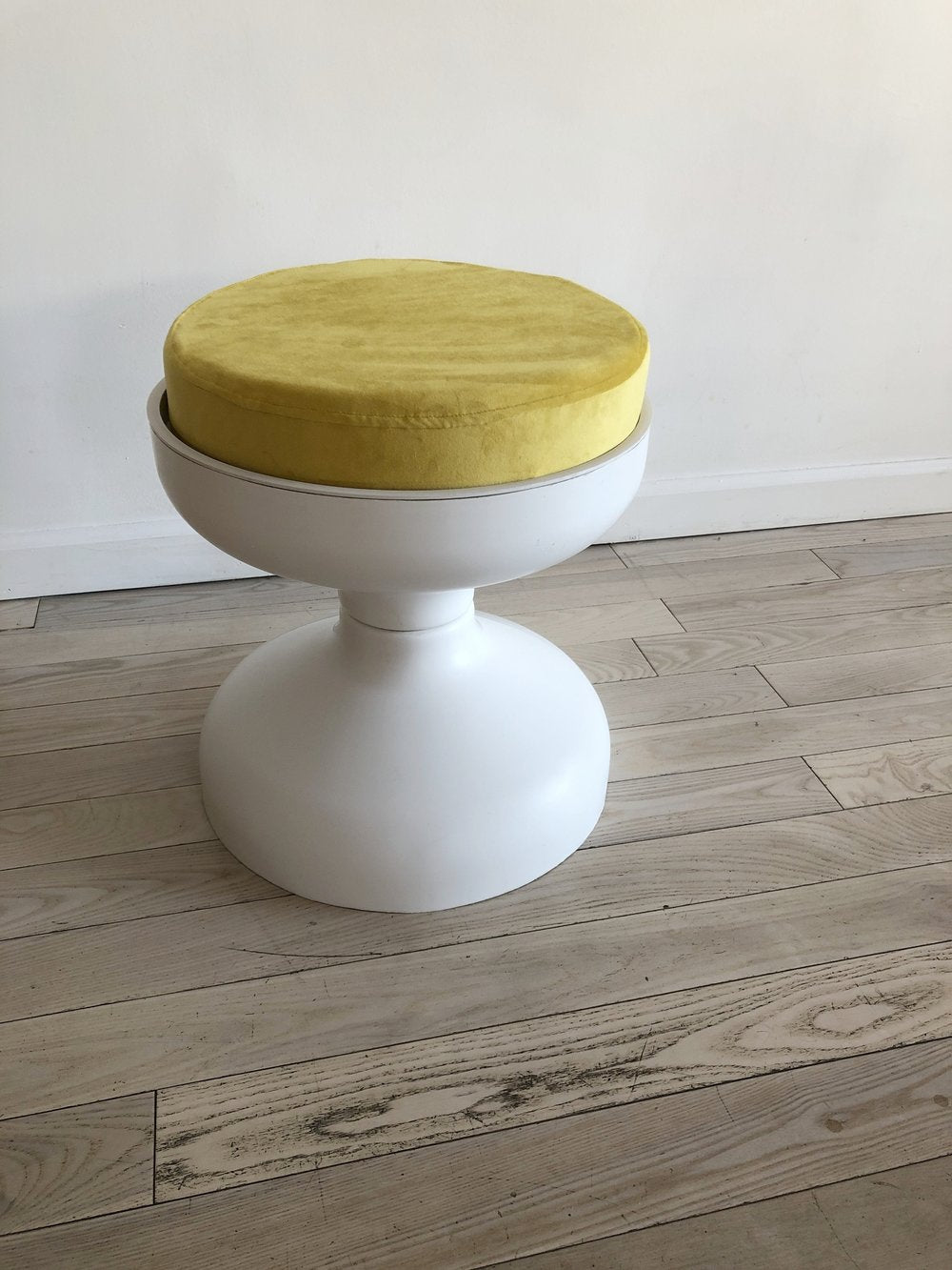 1967 Rocchetto Kartell Stool W/ Velvet Cushion-Single (Choose Color)