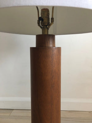 Mid Century Danish Teak Table Lamp
