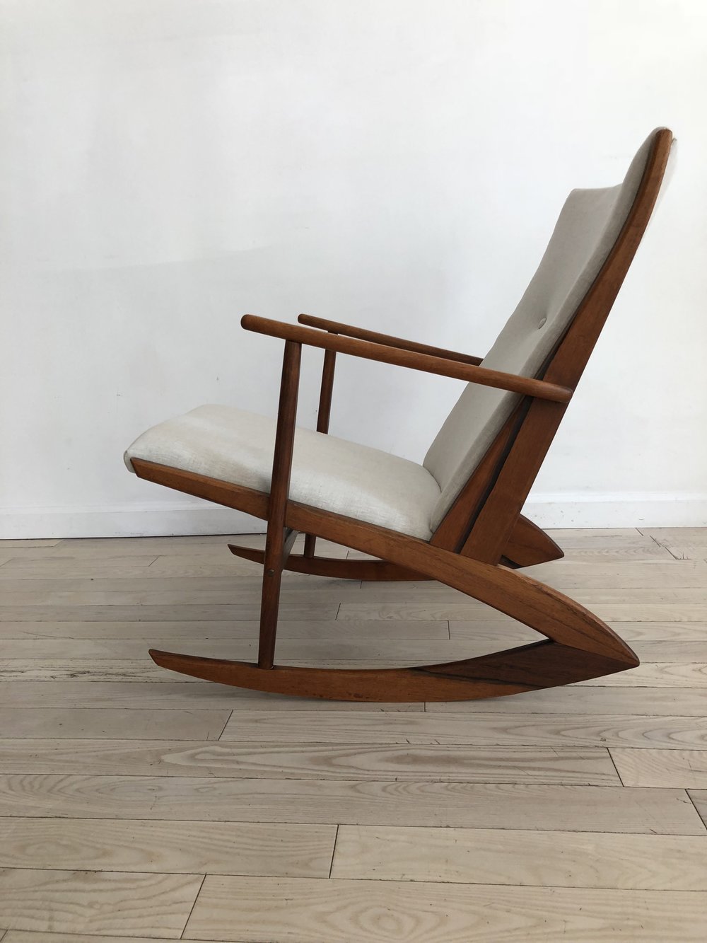 1958 Danish Rosewood Rocking Chair by Holger George Jensen